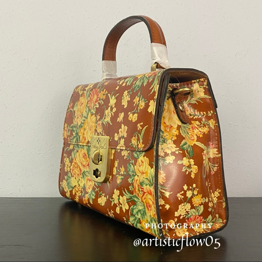 NEW! Vintage Botanical Collection Chauny Satchel - Picture 4 of 9